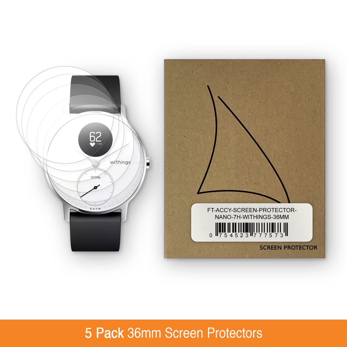 Withings steel hr screen protector hot sale